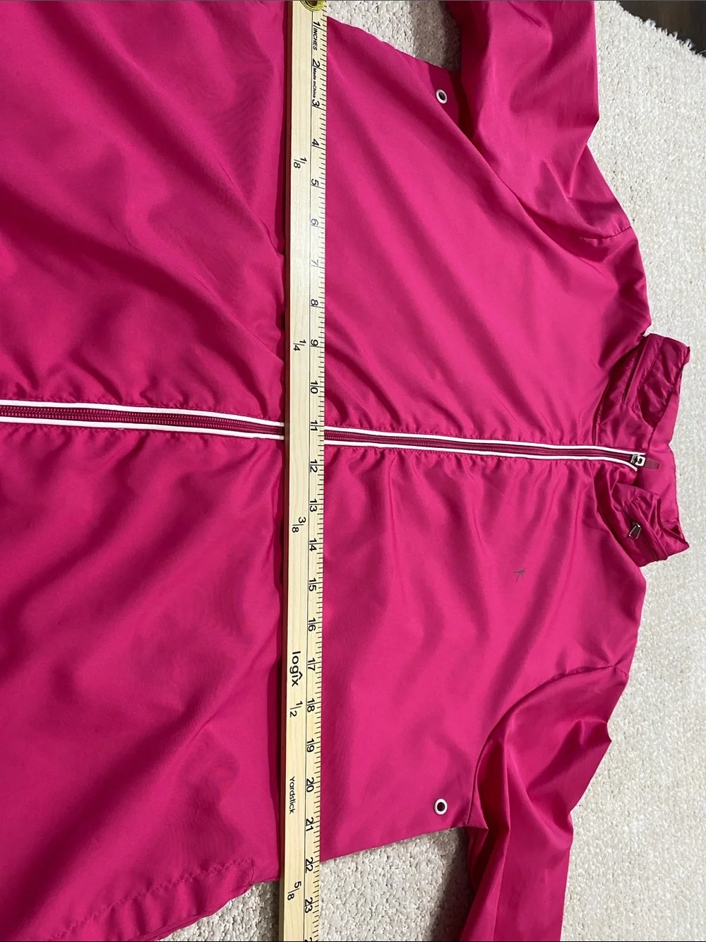 Danskin Now Hot Pink Lightweight Zip-Front Windbreaker Size Xl